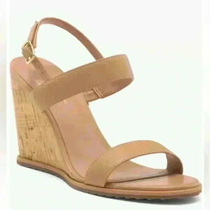 NIB Linea Paolo Elara Wedge‎ Sandal, Desert, Size 11